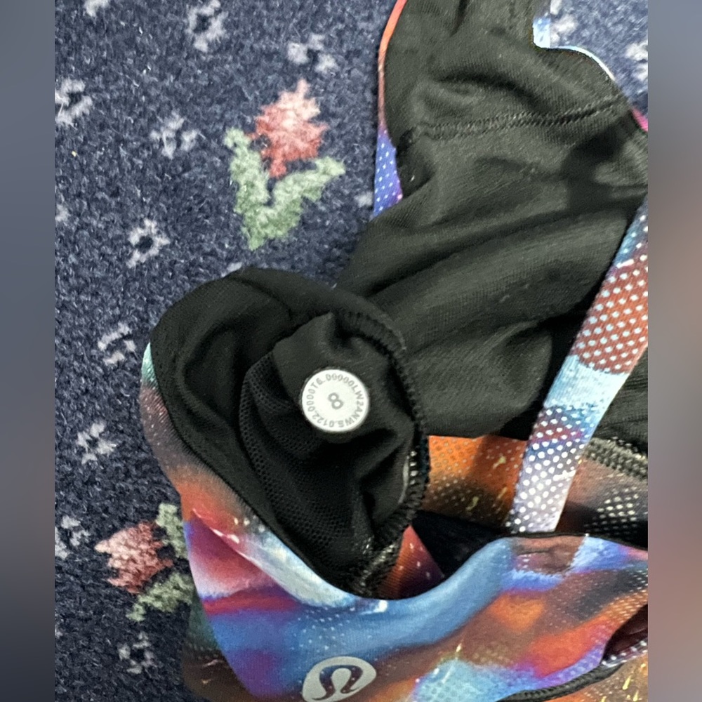 Lululemon sports bra size 8 blue galaxy - Picture 2 of 3